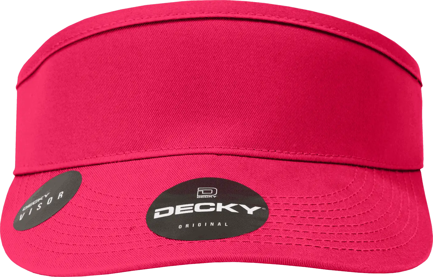 Decky 3015 High Profile Cotton Visor - Hot Pink - Hot Pink / One Size Fits Most