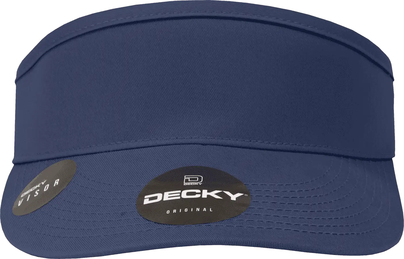 Decky 3015 High Profile Cotton Visor - Navy - Navy / One Size Fits Most