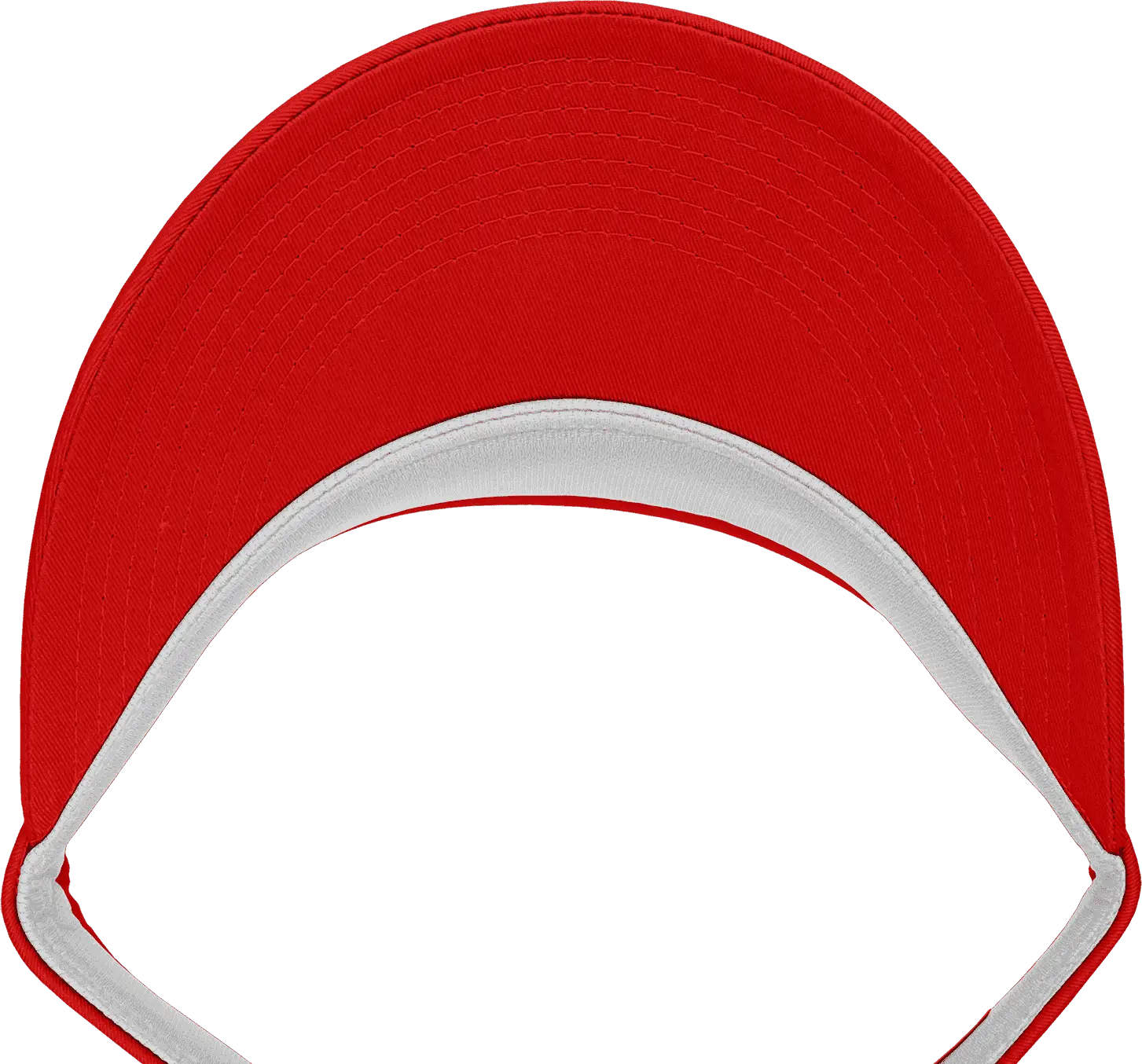 Decky 3015 High Profile Cotton Visor - Red - Red / One Size Fits Most