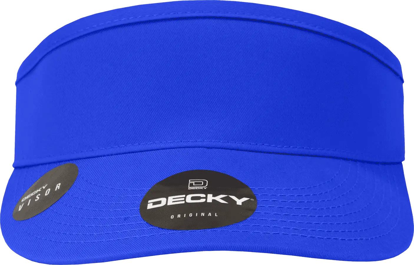 Decky 3015 High Profile Cotton Visor - Royal - Royal / One Size Fits Most