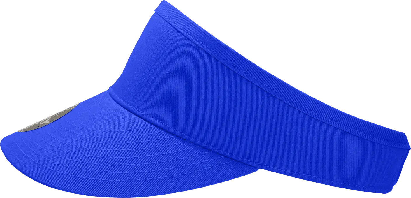 Decky 3015 High Profile Cotton Visor - Royal - Royal / One Size Fits Most