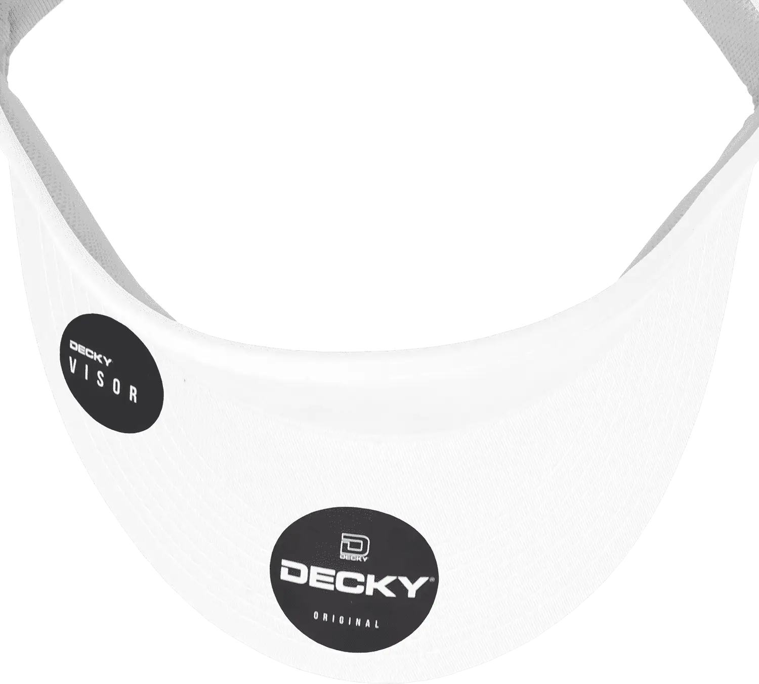 Decky 3015 High Profile Cotton Visor - White - White / One Size Fits Most