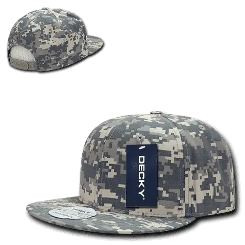 Decky 360 Ripstop Snapback Cap - Army Digicam - Army Digicam / One Size Fits Most