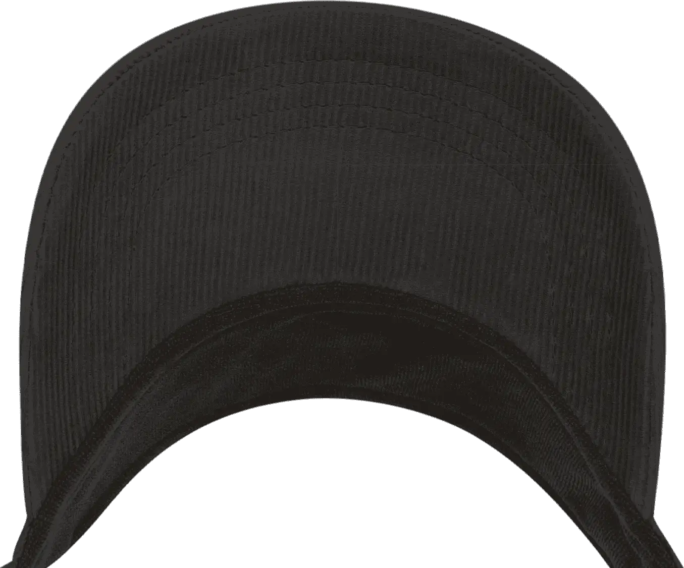 Decky 4004 Corduroy Visor - Black - Black / One Size Fits Most