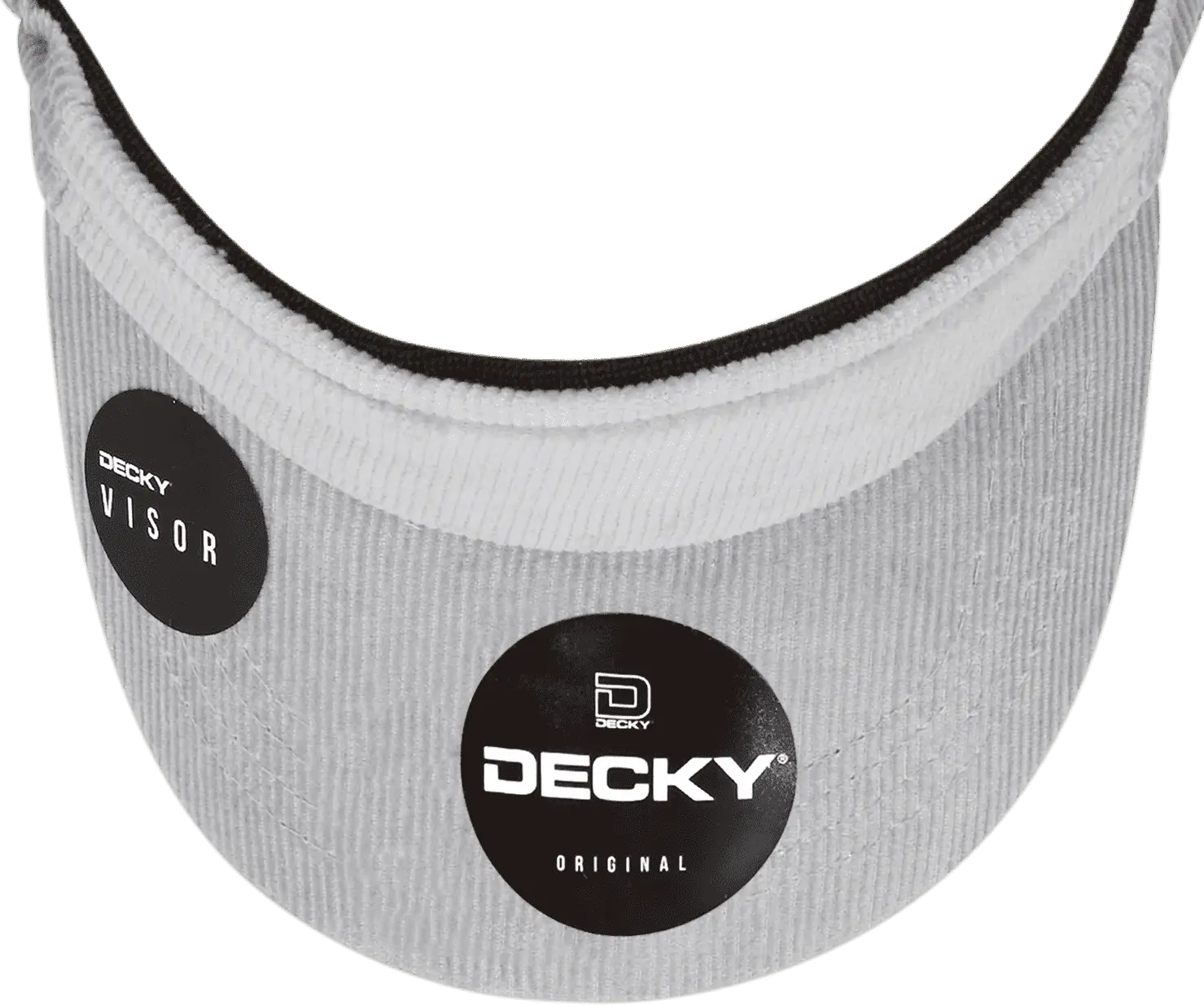 Decky 4004 Corduroy Visor - Gray - Gray / One Size Fits Most