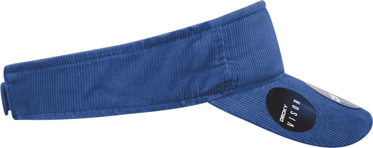 Decky 4004 Corduroy Visor - Navy - Navy / One Size Fits Most
