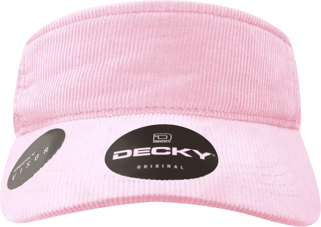Decky 4004 Corduroy Visor - Pink - Pink / One Size Fits Most