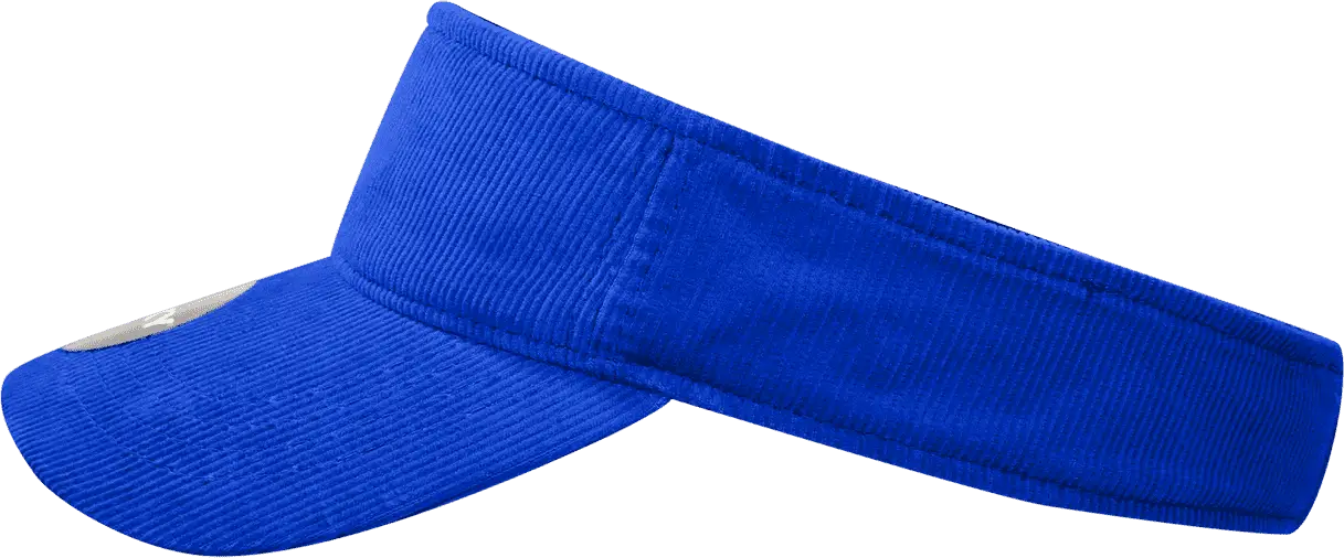Decky 4004 Corduroy Visor - Royal - Royal / One Size Fits Most