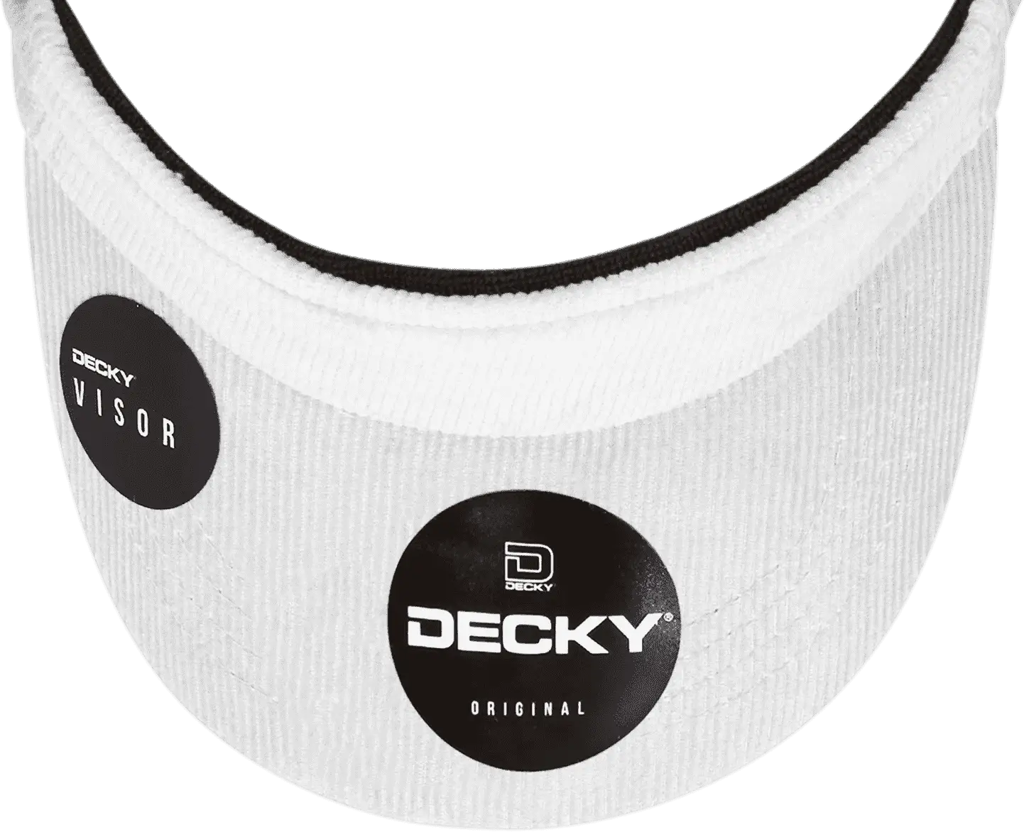 Decky 4004 Corduroy Visor - White - White / One Size Fits Most