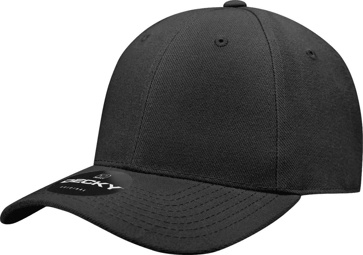 Decky 402 Fitted Cap - Black - Black / 6.75