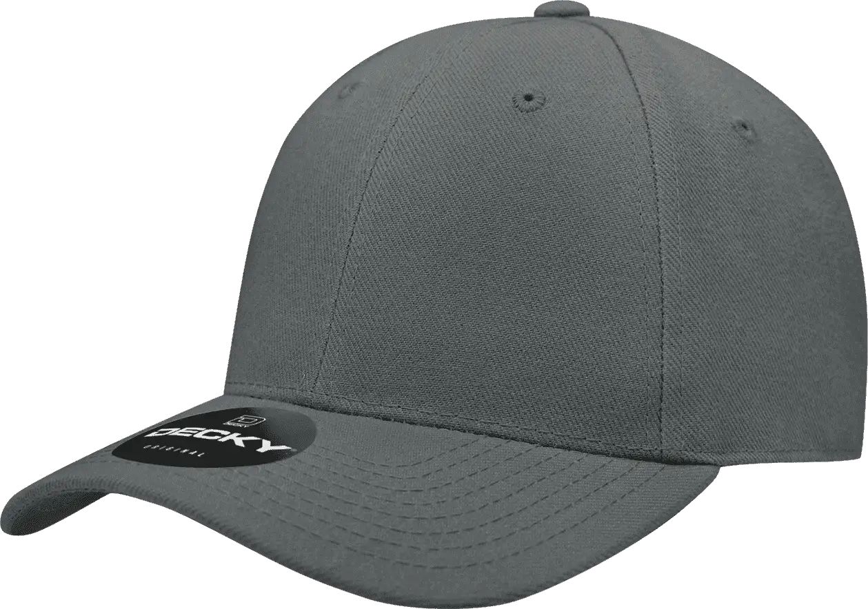 Decky 402 Fitted Cap Charcoal Dark Gray / 6.75