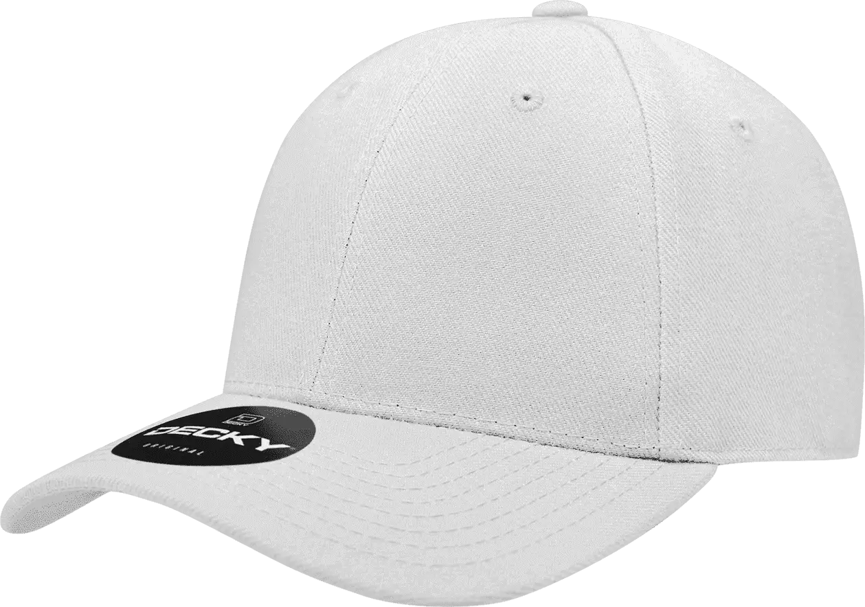 Decky 402 Fitted Cap - White - White / 6.75