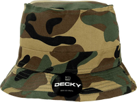 Decky 450 Fisherman’s Hat - Woodland Camo - Woodland Camo / S/M