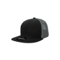 Decky 5010 6 Panel Youth Trucker Cap - Black Charcoal - Black Dark Gray / One Size Fits Most