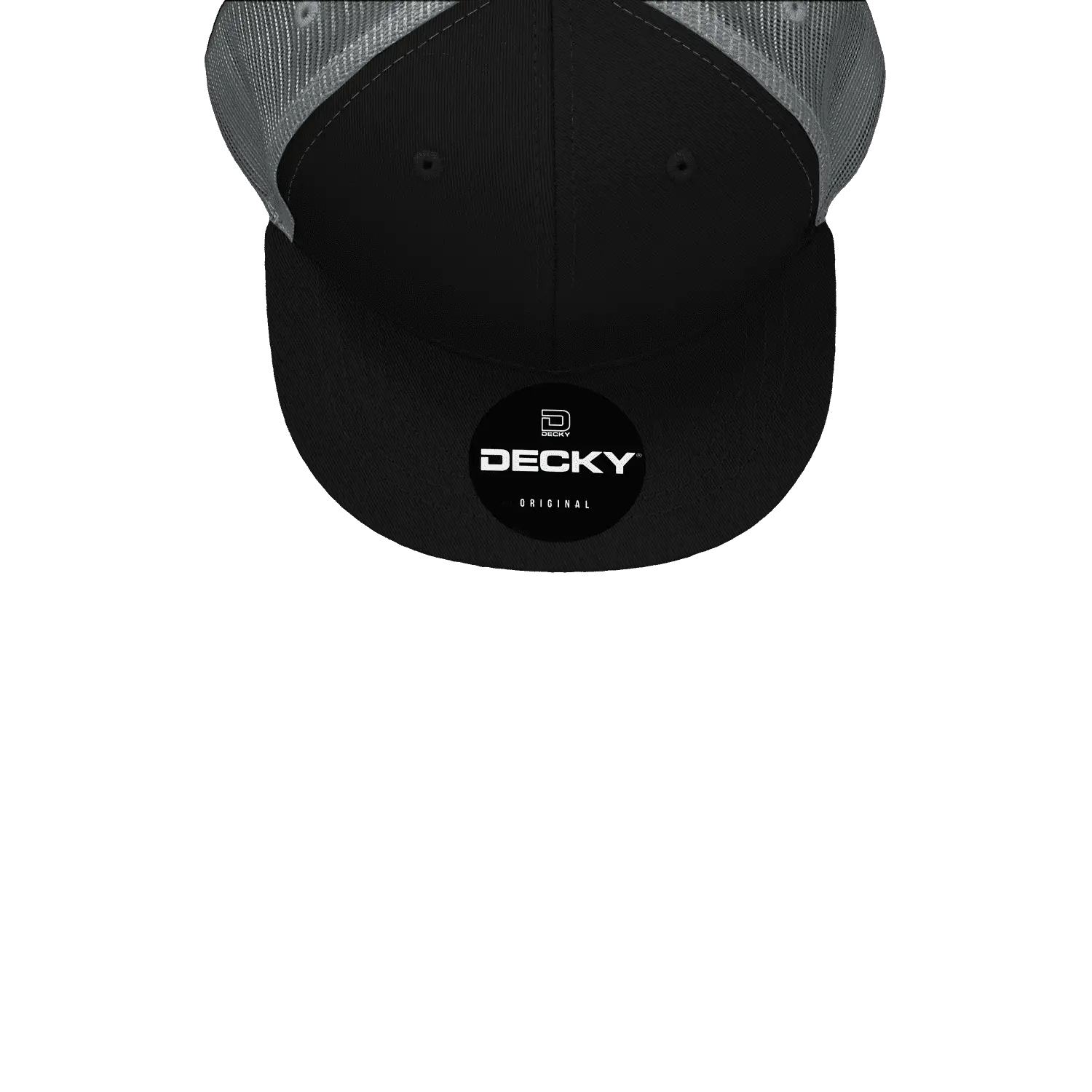 Decky 5010 6 Panel Youth Trucker Cap - Black Charcoal - Black Dark Gray / One Size Fits Most