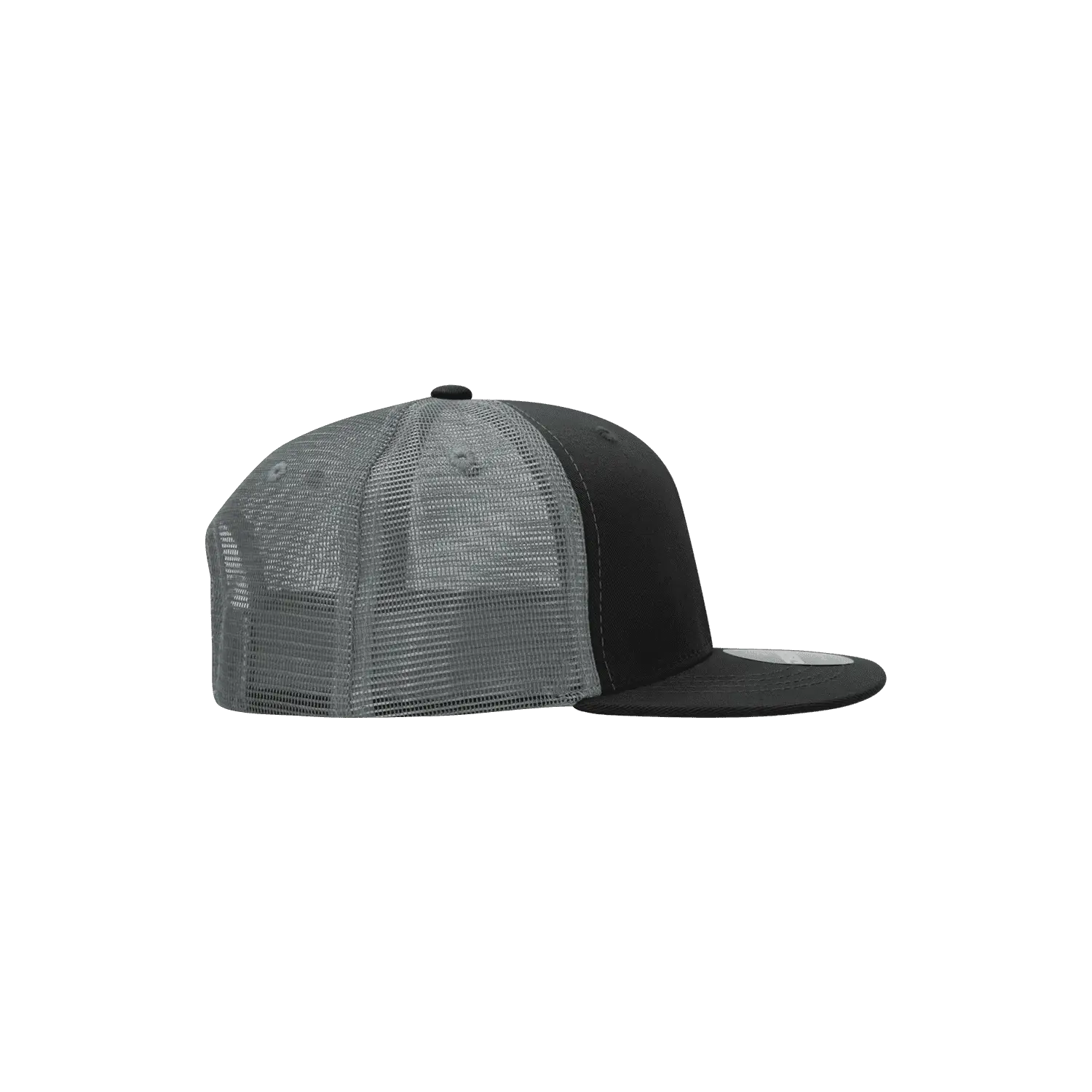 Decky 5010 6 Panel Youth Trucker Cap - Black Charcoal - Black Dark Gray / One Size Fits Most