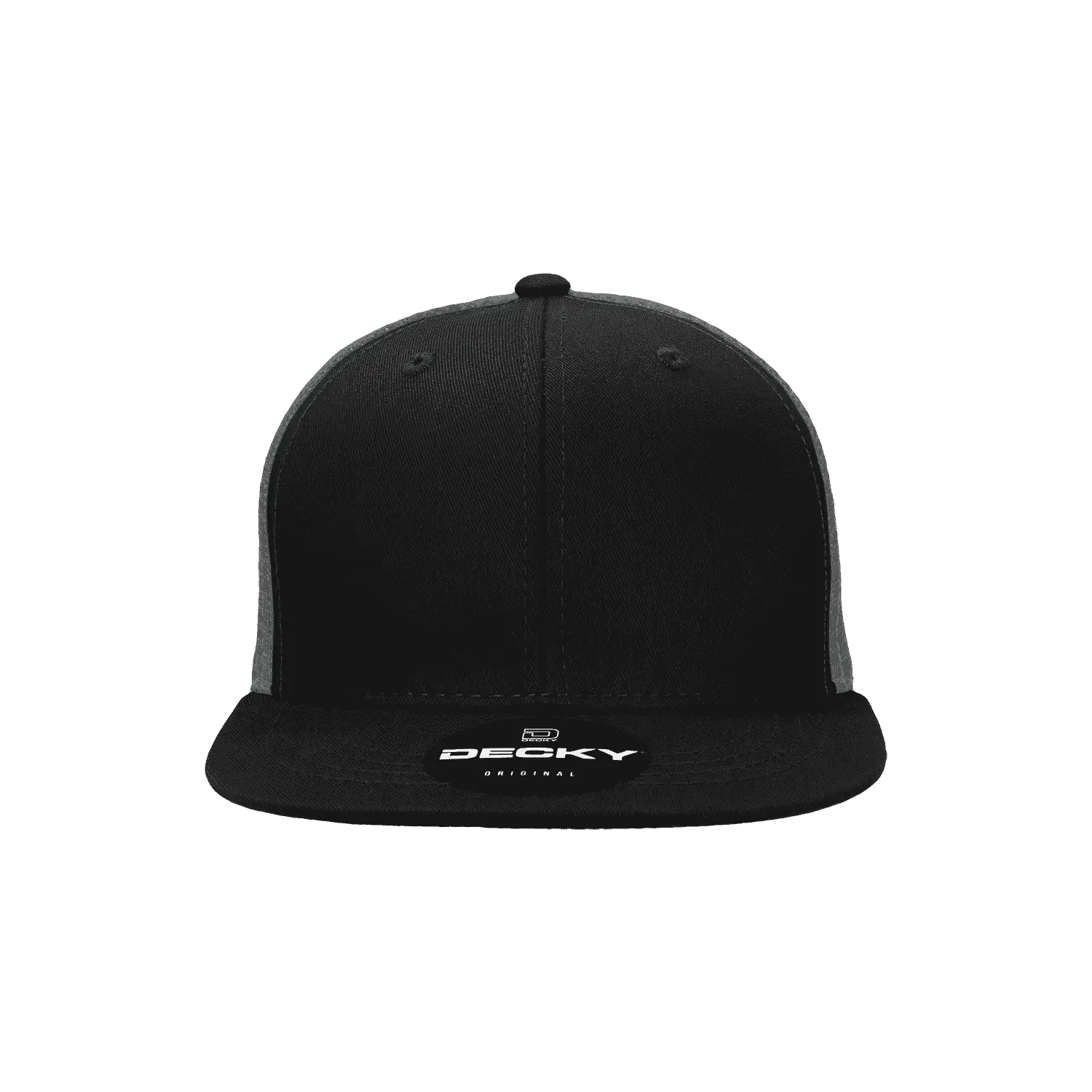 Decky 5010 6 Panel Youth Trucker Cap - Black Charcoal - Black Dark Gray / One Size Fits Most