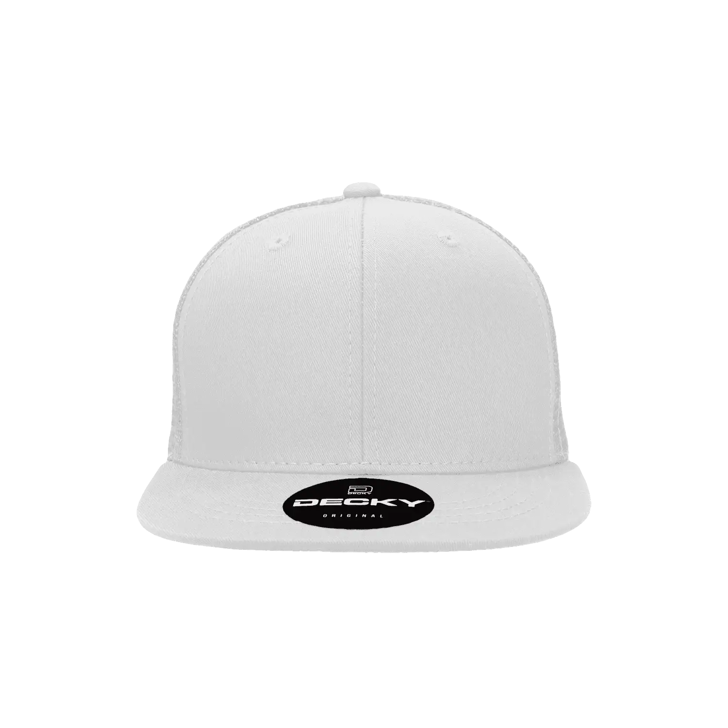 Decky 5010 6 Panel Youth Trucker Cap - White - White / One Size Fits Most