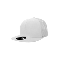 Decky 5010 6 Panel Youth Trucker Cap - White - White / One Size Fits Most