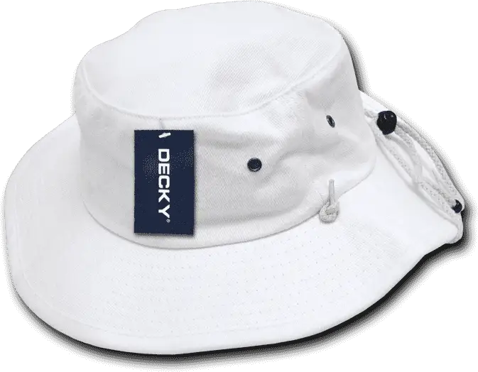 Decky 510 Aussie Hat Plain - White - White / S/M