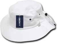 Decky 510 Aussie Hat Plain - White - White / S/M