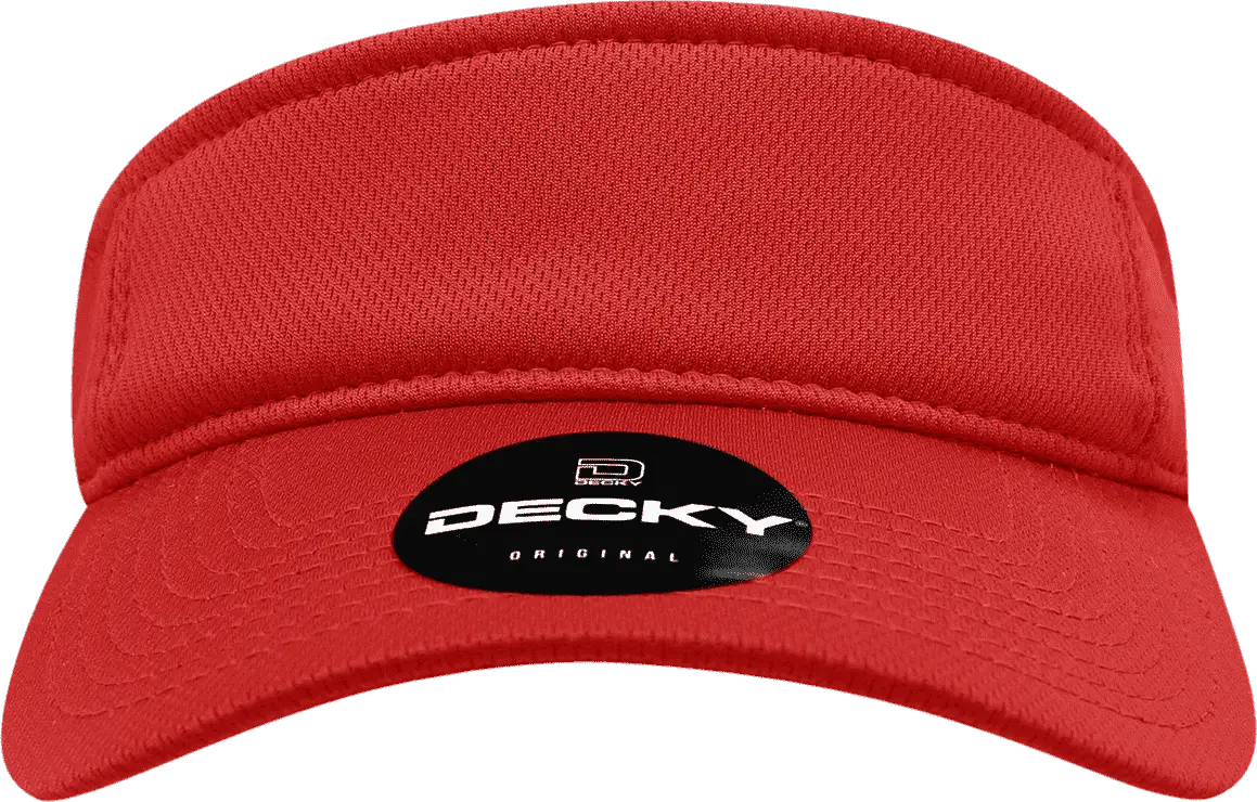 Decky 5104 Mesh Visor - Red - Red / One Size Fits Most