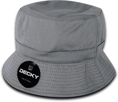 Decky 5110 Mesh Bucket Hat Charcoal Dark Gray / One Size Fits Most
