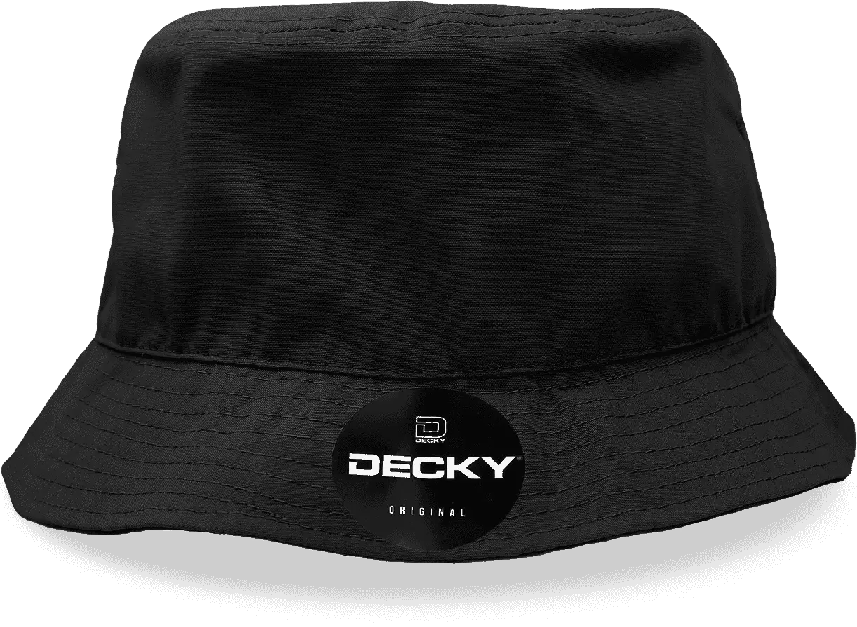 Decky 5301 Ripstop Rain or Shine Hat Black Black / S/M