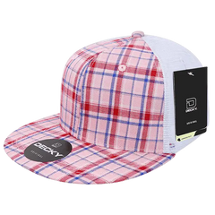 Decky 6015 H/C Plaid Cap - White 106 - White / One Size Fits Most