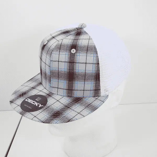 Decky 6015 H/C Plaid Cap White 205 White / One Size Fits Most