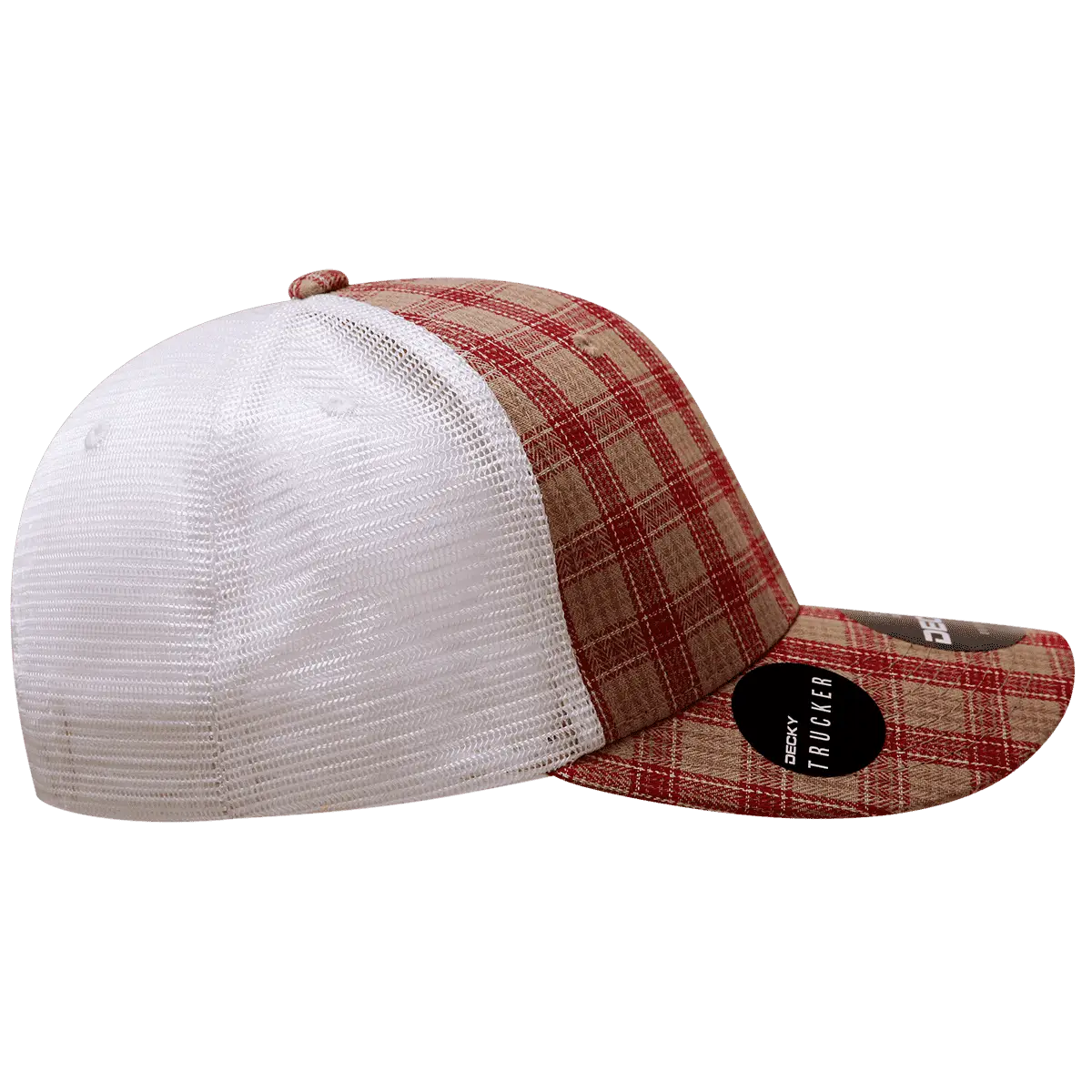 Decky 6017 M/C Plaid Cap - White 101 - White / One Size Fits Most