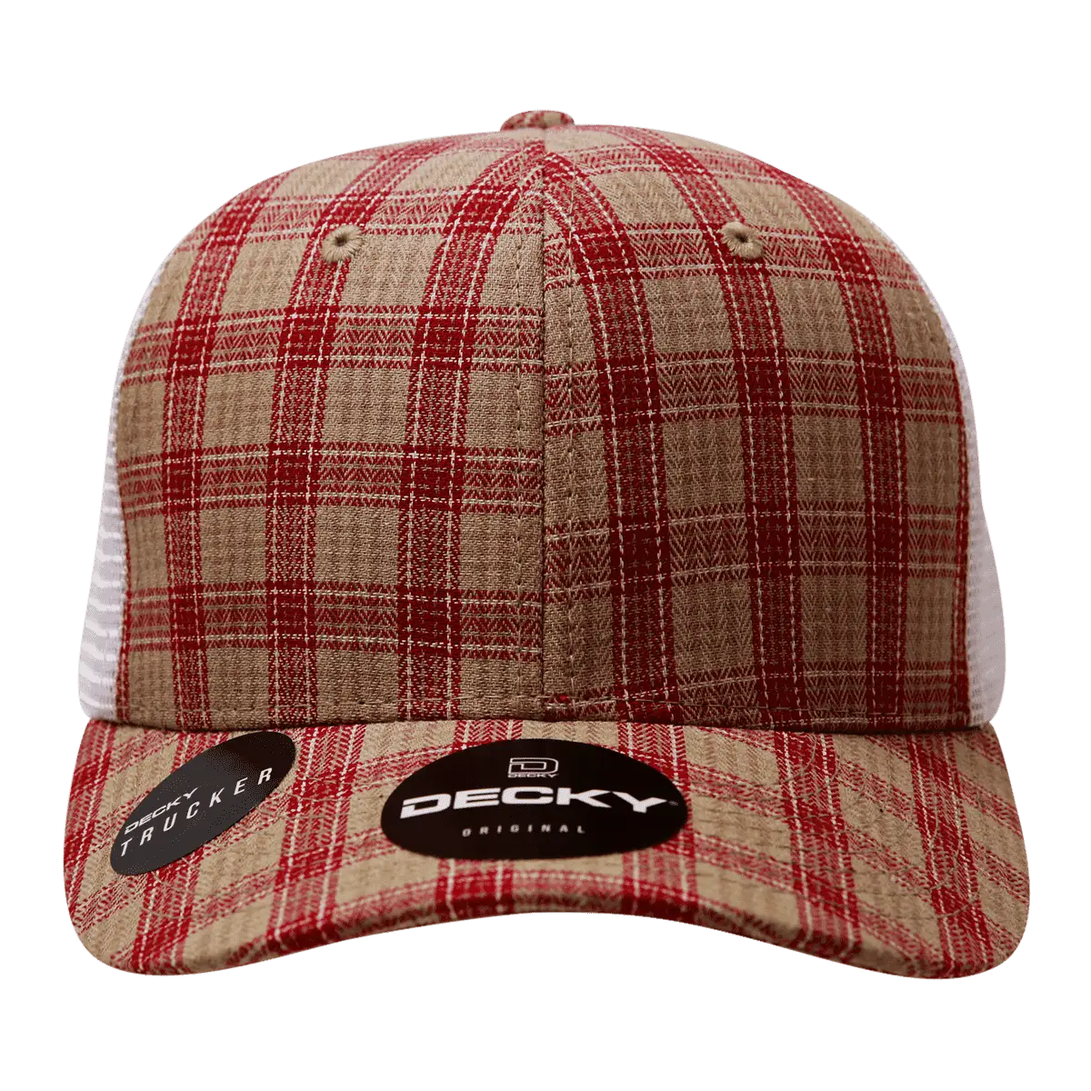Decky 6017 M/C Plaid Cap - White 101 - White / One Size Fits Most