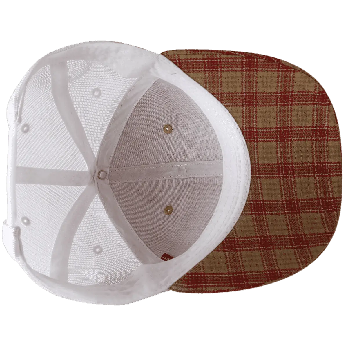 Decky 6017 M/C Plaid Cap - White 101 - White / One Size Fits Most
