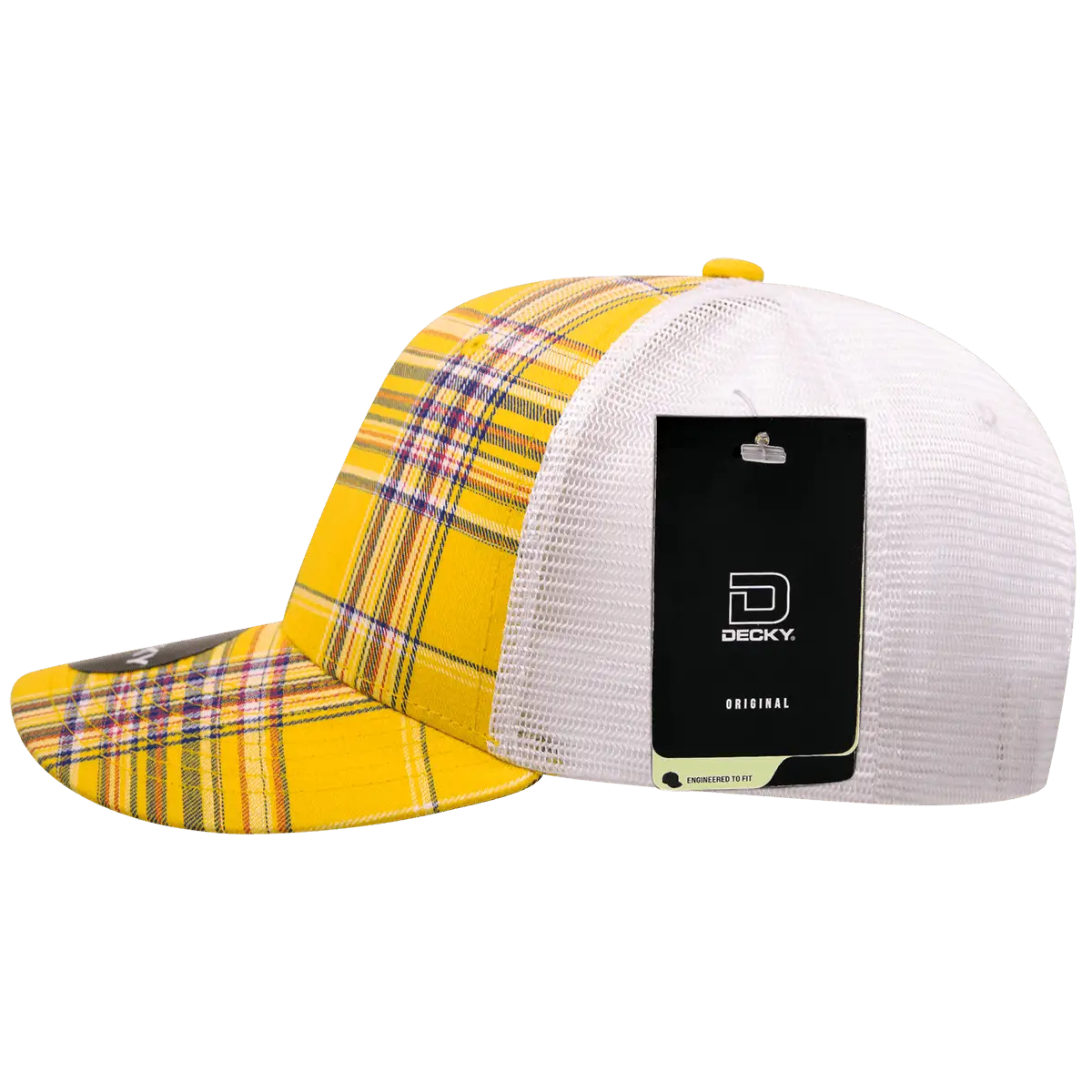 Decky 6017 M/C Plaid Cap White 103 White / One Size Fits Most