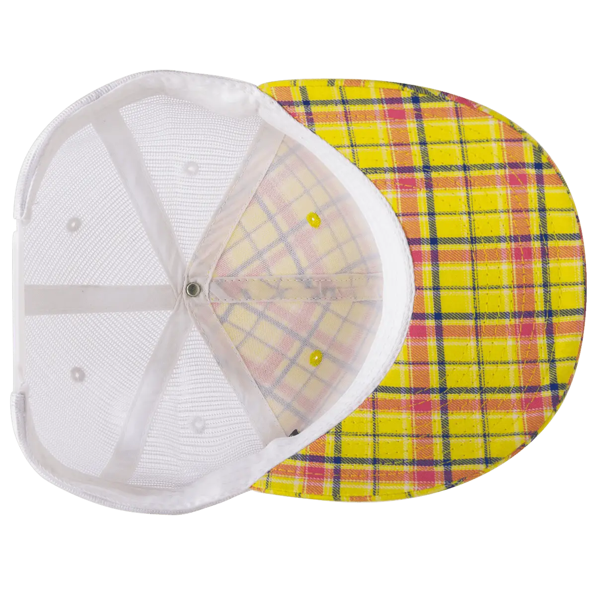Decky 6017 M/C Plaid Cap White 105 White / One Size Fits Most