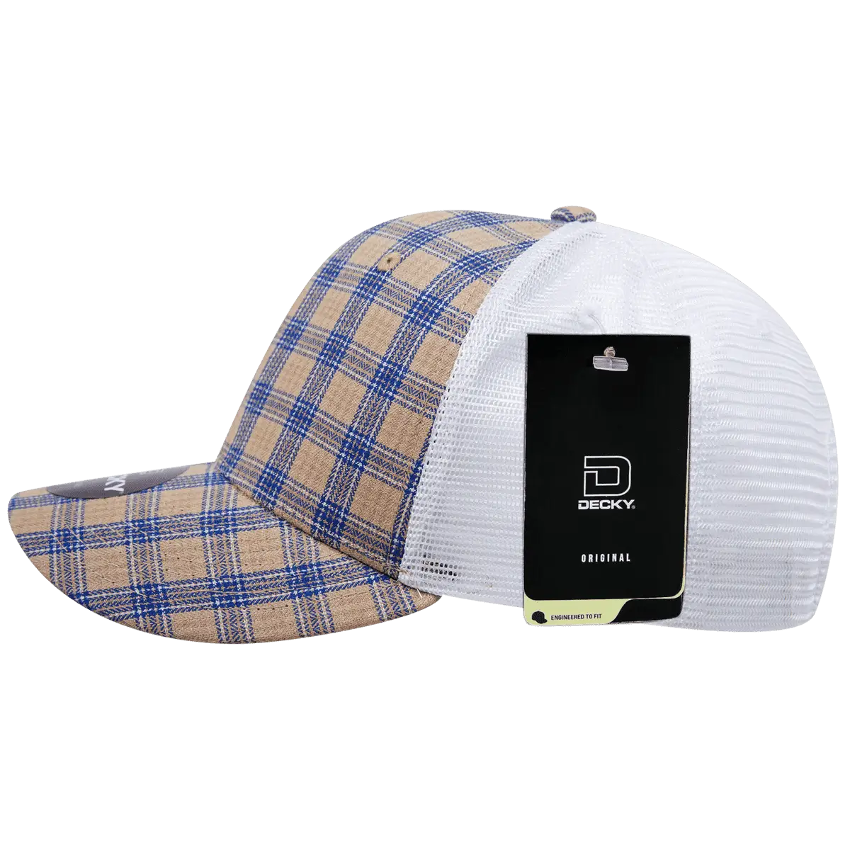 Decky 6017 M/C Plaid Cap White 109 White / One Size Fits Most