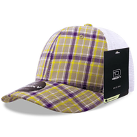 Decky 6017 M/C Plaid Cap - White 111 - White / One Size Fits Most