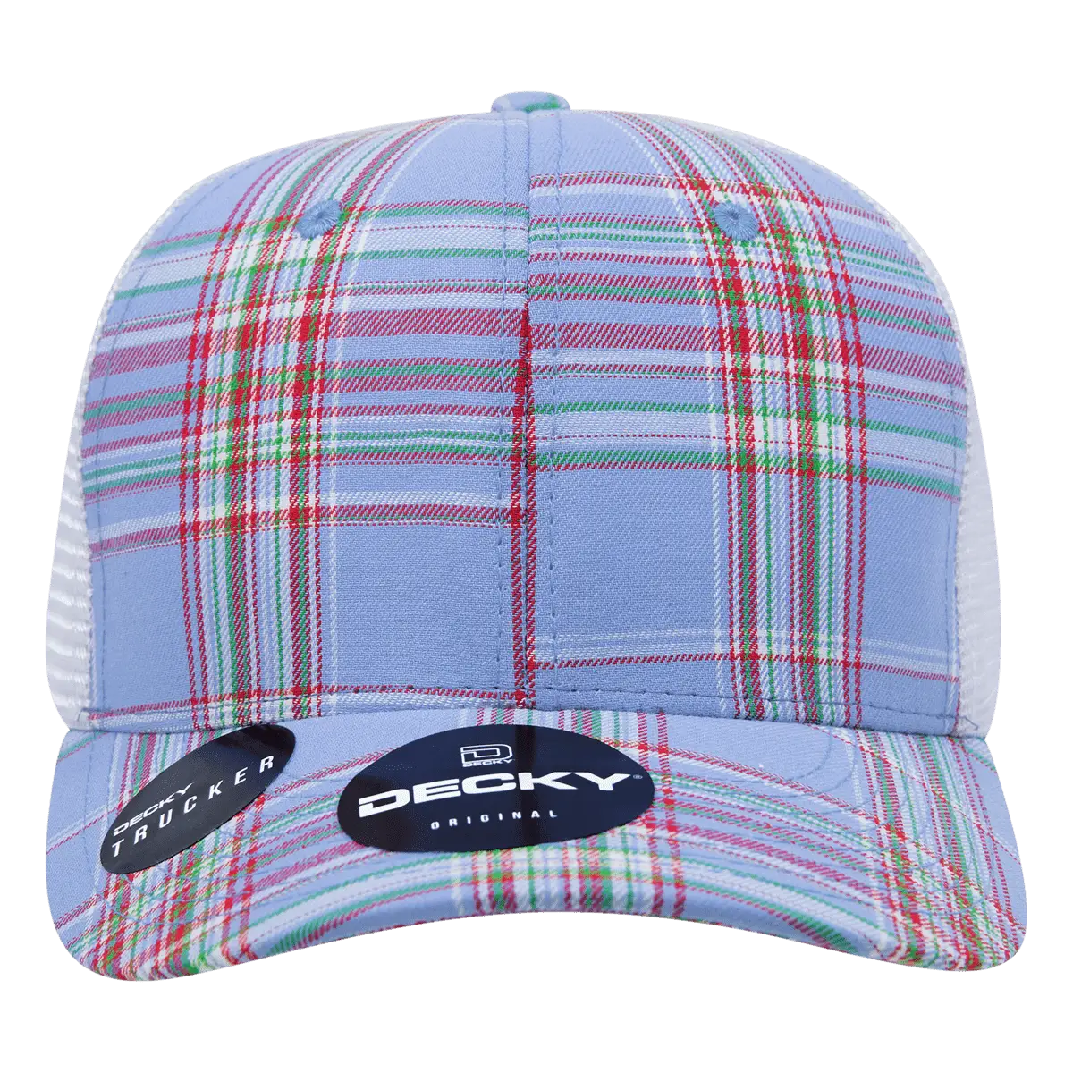 Decky 6017 M/C Plaid Cap - White 112 - White / One Size Fits Most