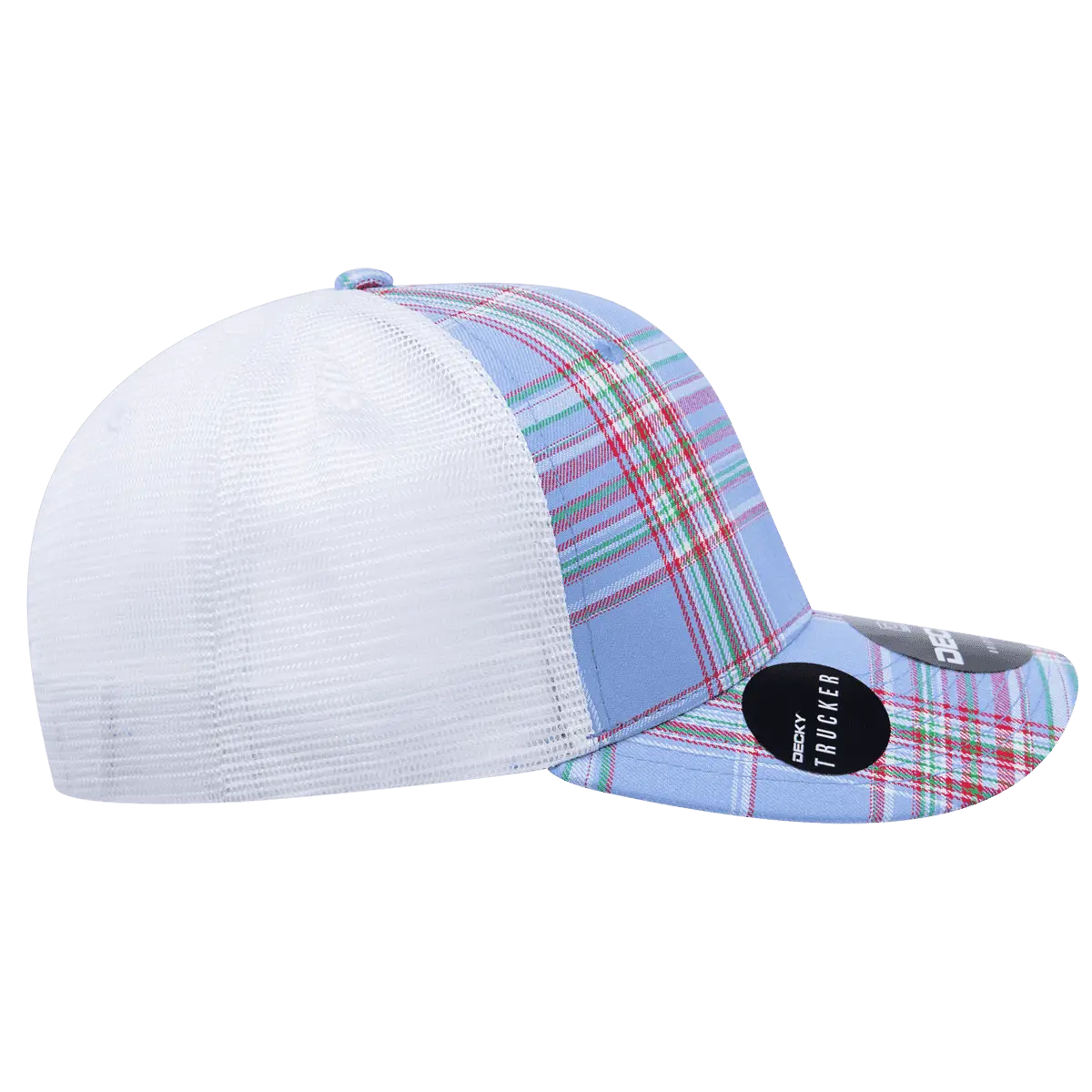 Decky 6017 M/C Plaid Cap - White 112 - White / One Size Fits Most