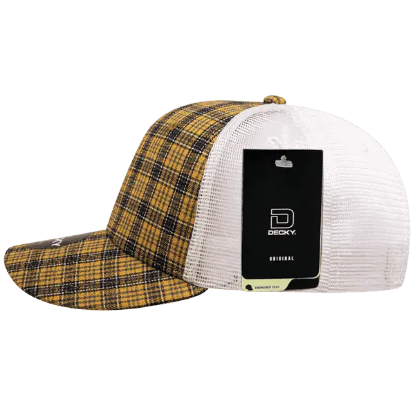 Decky 6017 M/C Plaid Cap White 121 White / One Size Fits Most