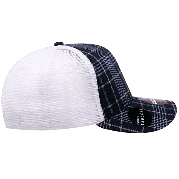 Decky 6017 M/C Plaid Cap White 123 White / One Size Fits Most
