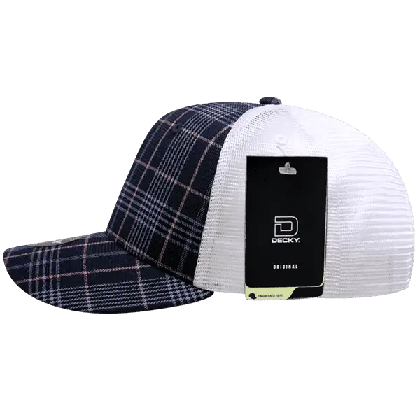 Decky 6017 M/C Plaid Cap White 123 White / One Size Fits Most