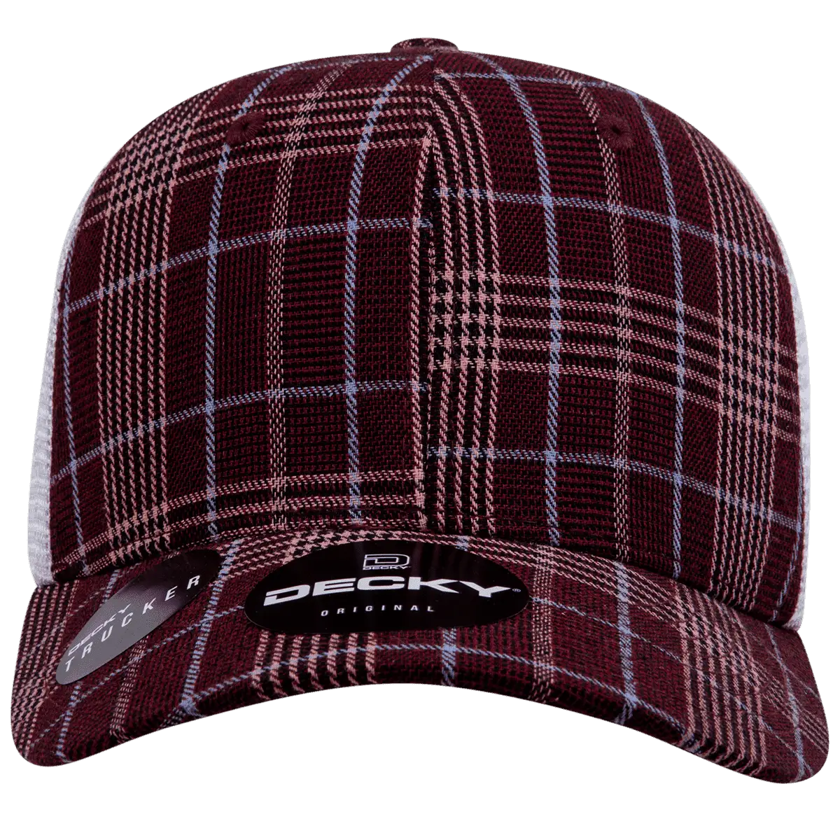 Decky 6017 M/C Plaid Cap - White 125 - White / One Size Fits Most