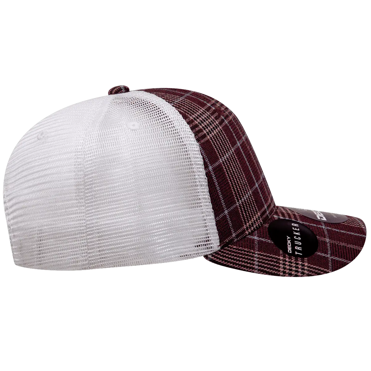 Decky 6017 M/C Plaid Cap - White 125 - White / One Size Fits Most