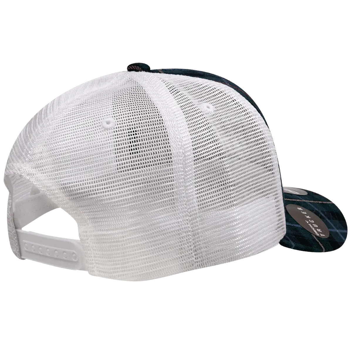 Decky 6017 M/C Plaid Cap - White 126 - White / One Size Fits Most