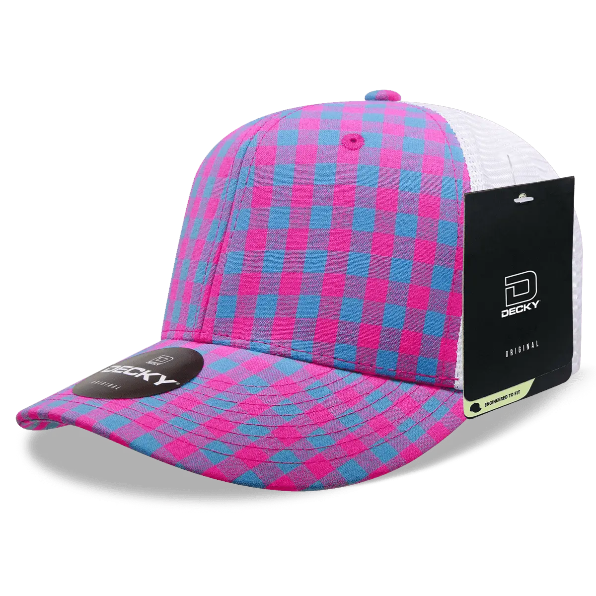 Decky 6017 M/C Plaid Cap White 150 White / One Size Fits Most