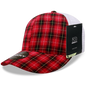 Decky 6017 M/C Plaid Cap - White 155 - White / One Size Fits Most