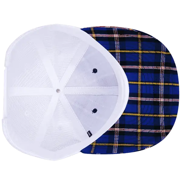 Decky 6017 M/C Plaid Cap White 190 White / One Size Fits Most