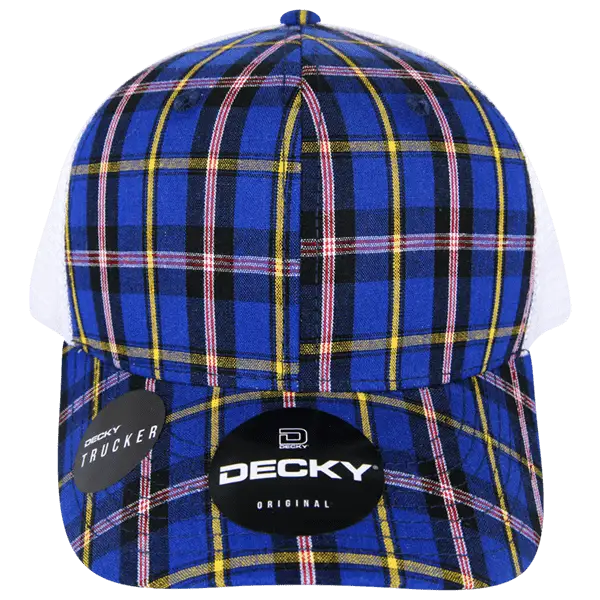 Decky 6017 M/C Plaid Cap White 190 White / One Size Fits Most