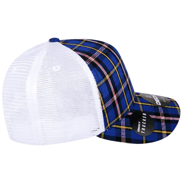 Decky 6017 M/C Plaid Cap White 190 White / One Size Fits Most